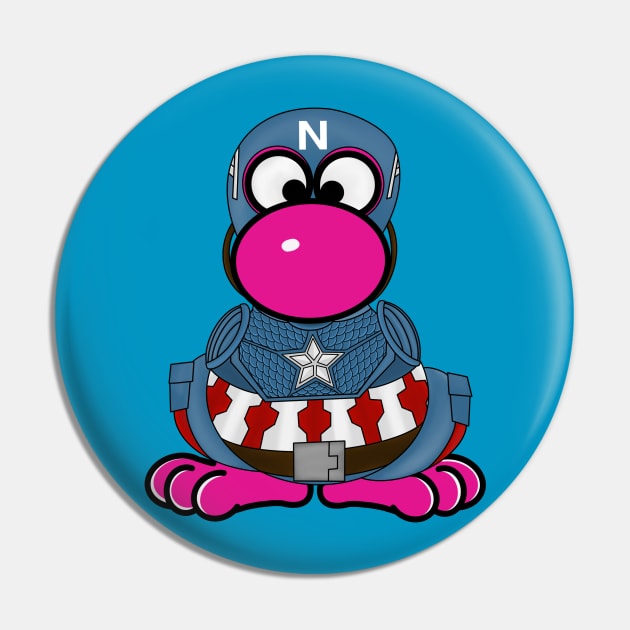 Captain Nerd Pin by AndrewValdezVisuals