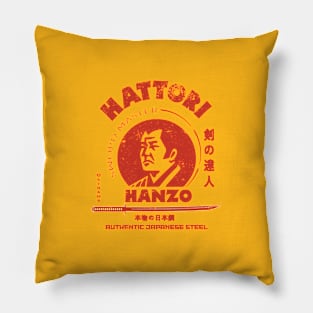 Hattori Hanzo Sword And Sushi Vintage Design Pillow