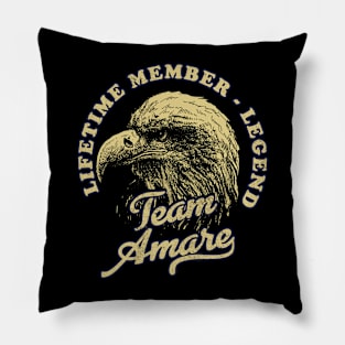 Amare Name - Lifetime Member Legend - Eagle Pillow