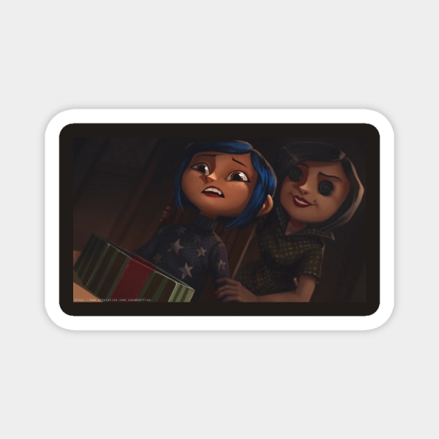 Coraline Magnet by JoaoVagner