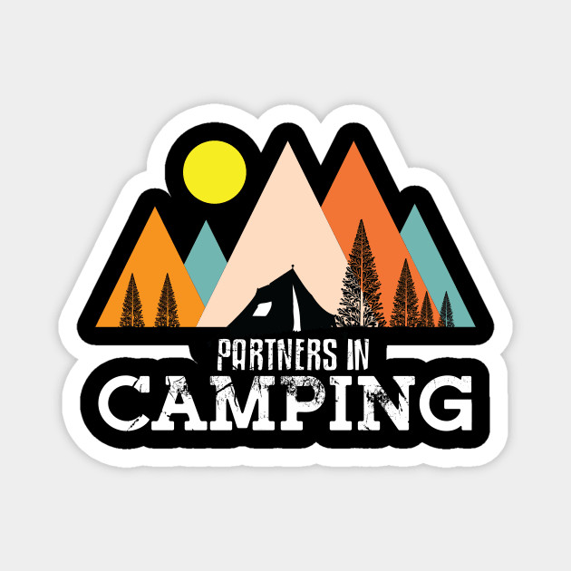 Partners in Camping, camping partners Magnet by AdventureLife