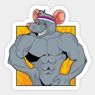 GYM RAT, WORKOUT :) Sticker for Sale by Tautvydas