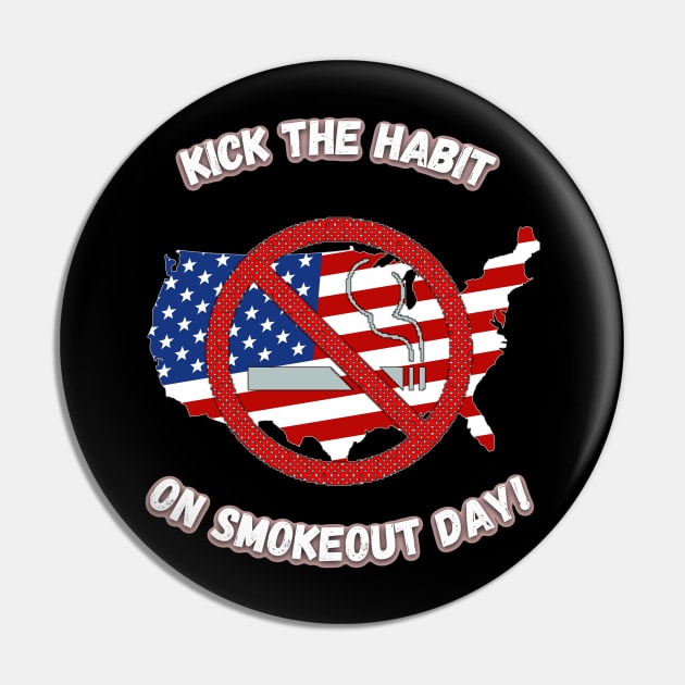 KICK THE HABIT Pin by Skandynavia Cora