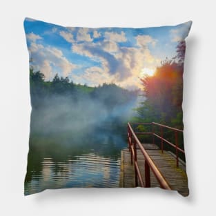 Misty Lake Pillow