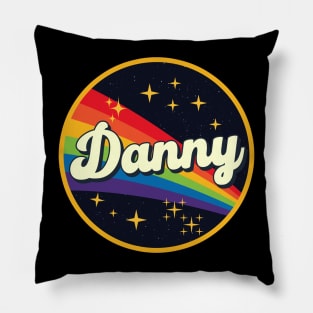 Danny // Rainbow In Space Vintage Style Pillow