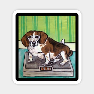The Fat Beagle Magnet