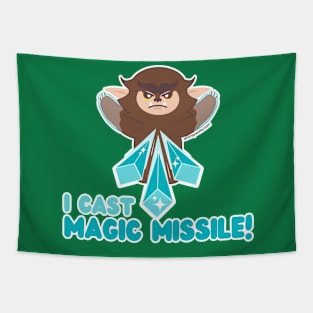 Bugsy the Bugbear Casts Magic Missile (D4 Dice) Tapestry