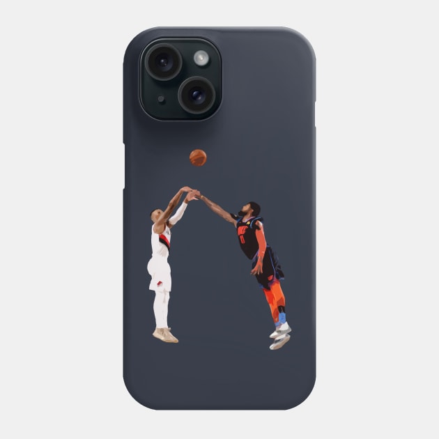 Damian Lillard Buzzer Beater vs OKC Phone Case by qiangdade