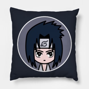 Sasuke Uchiha Naruto Chibi Anime Art Pillow