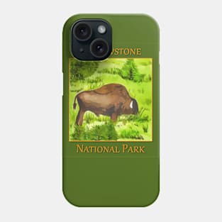 Bison in Yellowstone National Park Phone Case