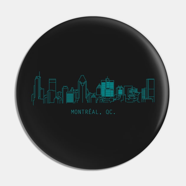 Montréal skyline line art Pin by scotmccormack