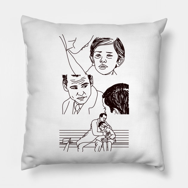 Crying-Boy-On-A-Bench Meme / Finding Neverland Meme Pillow by Meme Gifts