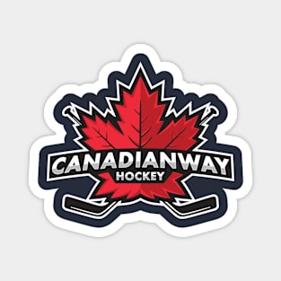 Canadian Hockey Maple Leaf Magnet