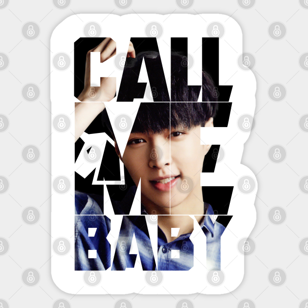 Exo Lay Call Me Baby Typography Exo Lay Call Me Baby Typography Autocollant Teepublic Fr