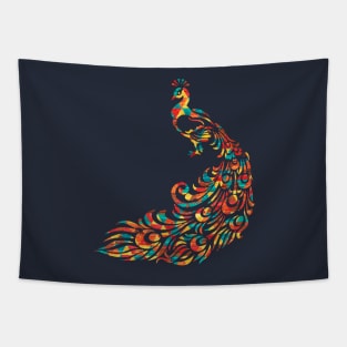 Peacock Beauty Abstract Tapestry