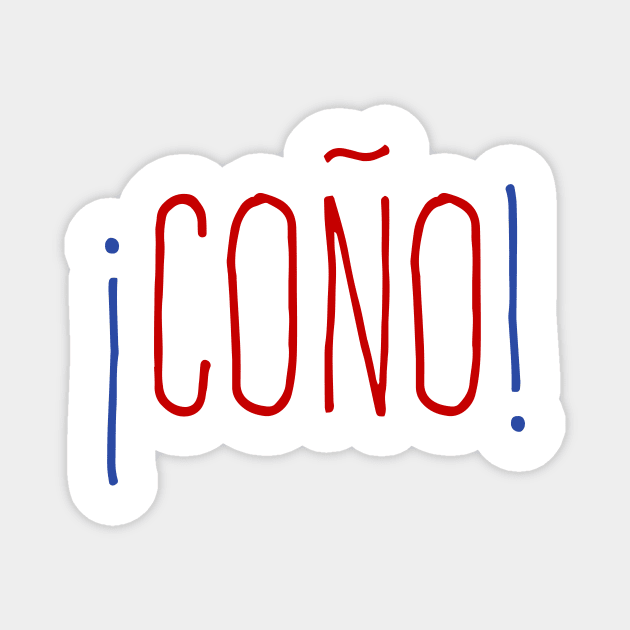 ¡Coño! - color design Magnet by verde