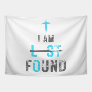 I Am Found, Christian Typography Tapestry