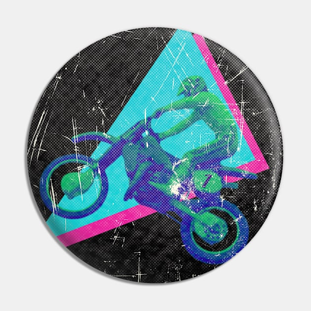 80's Motocross Shirt Let's Moto Pin by TommySniderArt