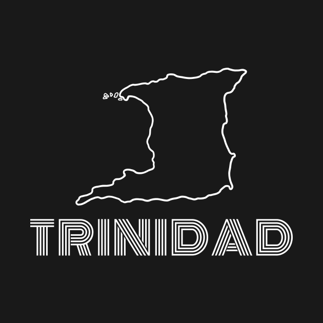 Trinidad map outline and text by FTF DESIGNS