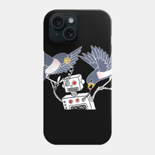 Bird vs. Robot Phone Case