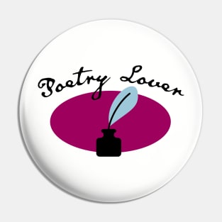 Poetry Lover Pin