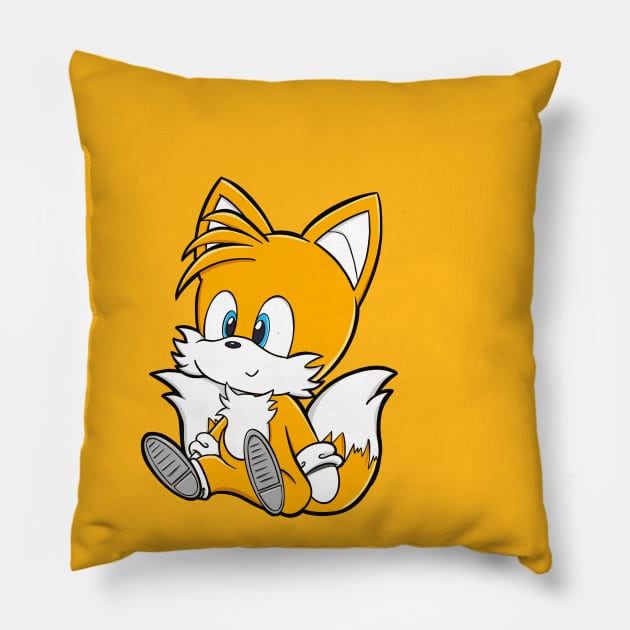 Chibi Tails Pillow by Pastelpandabum