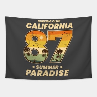 California Paradise 1987 vintage distressed Tapestry