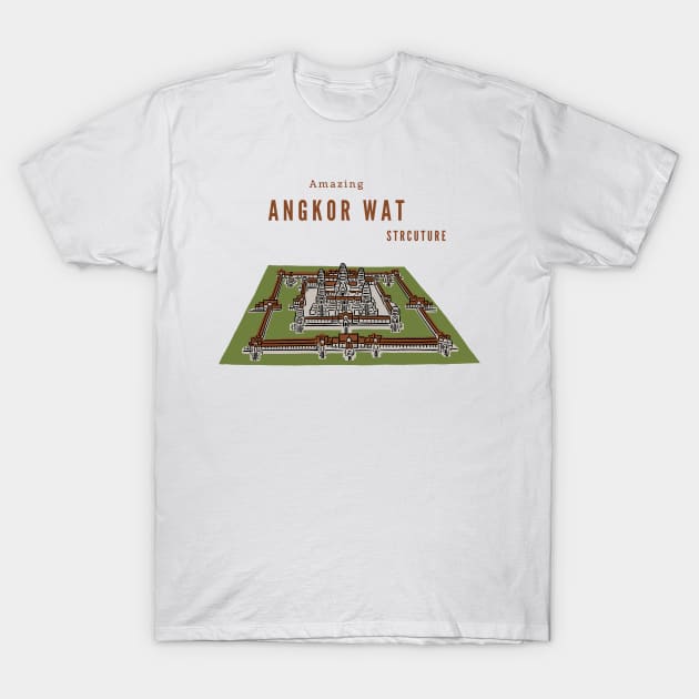 Angkor Wat structure T-shirt