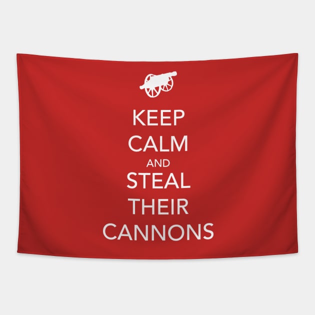 Boom Go the Cannons Tapestry by savvymavvy