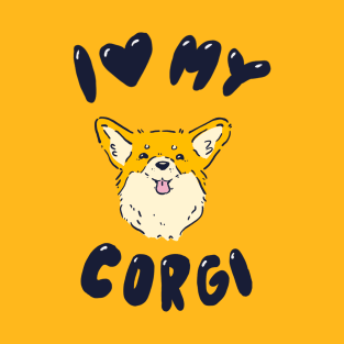 I Love My Corgi T-Shirt