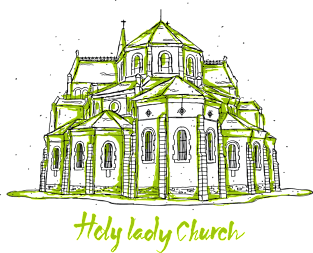 Holy lady church Magnet