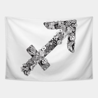 Sagittarius Zodiac Sign Tapestry