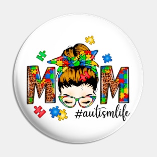 Autism mom Autism Awareness Gift for Birthday, Mother's Day, Thanksgiving, Christmas Pin