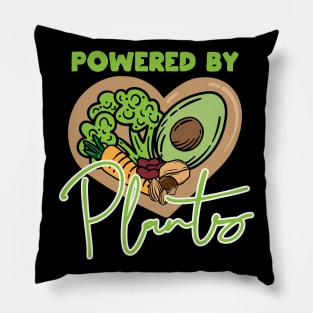 Powered By Plants Vegan Heart Pillow