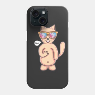 Cool cat full body Phone Case