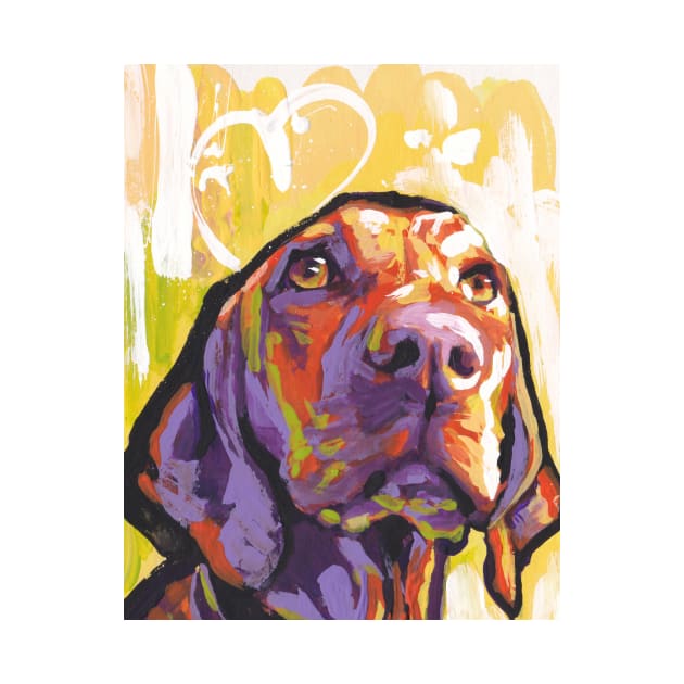 Vizsla Dog by bentnotbroken11