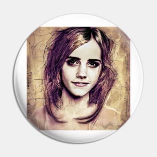 Emma  in sepia Pin