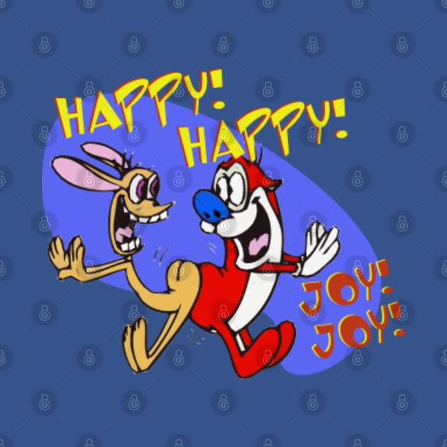 Happy Happy Joy Joy - Ren And Stimpy - Mask | TeePublic