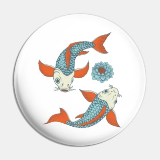 Japanese Yin-Yang Koi Fish Pin