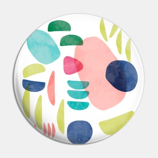 Organic Graphic Bold Shapes Pin