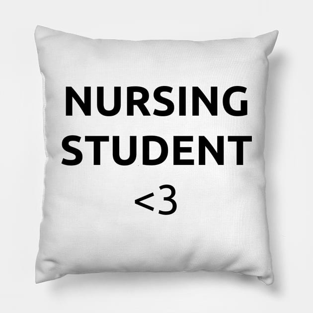 Nursing student Pillow by Word and Saying