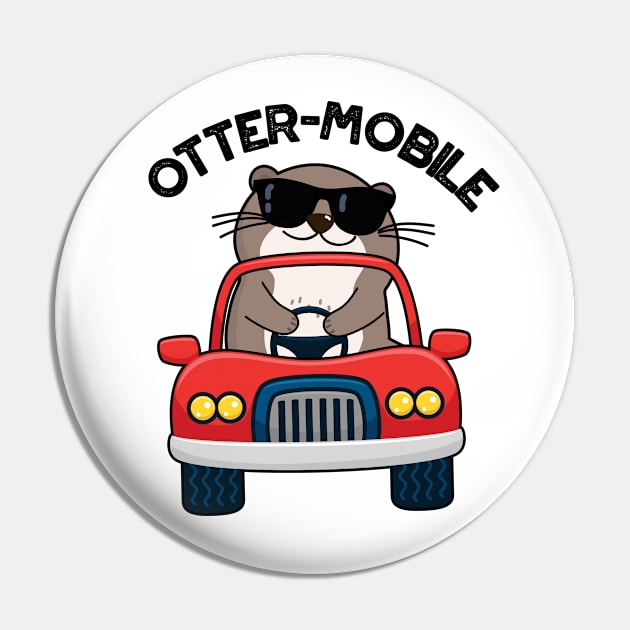 Otter-mobile Funny Animal Car Pun Pin by punnybone