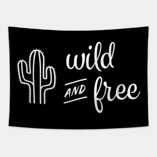 Wild and Free Cactus Tapestry