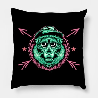 Hipster Lion Pillow