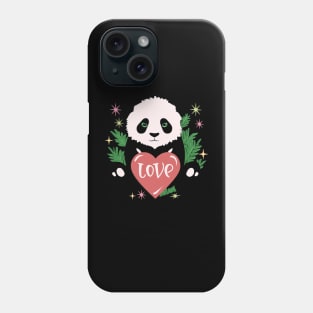 Cute Baby Panda Lover Gift Valentines Day Phone Case