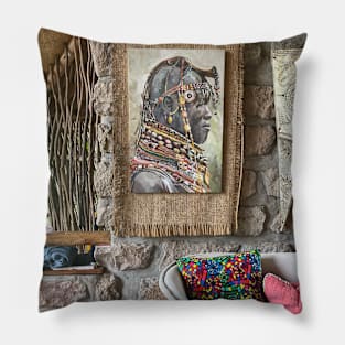 a Maasai warrior Pillow
