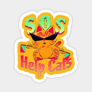 Help Cats Sos Magnet