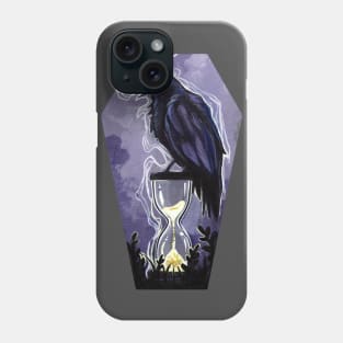 Raven and the Sands of Time Coffin Phone Case