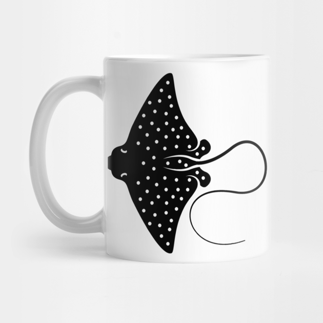 Spotted Eagle Ray Sting Ray Silhouette Stingray Mug Teepublic Find & download free graphic resources for eagle silhouette. spotted eagle ray sting ray silhouette by australianmate