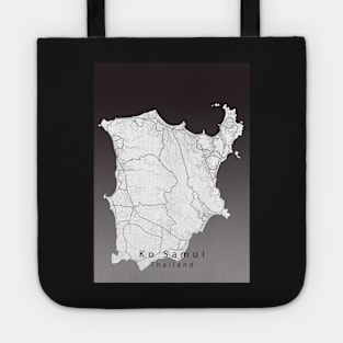 Ko Samui Thailand Island Map Tote